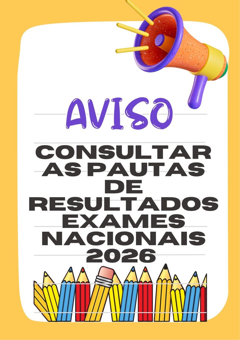 AESCD - Agrupamento de Escolas de Santa Comba Dão 1 Aviso volta as aulas escola laranja branco cartaz (1)