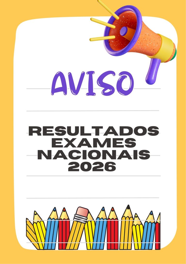 AESCD - Agrupamento de Escolas de Santa Comba Dão 1 Aviso volta as aulas escola laranja branco cartaz